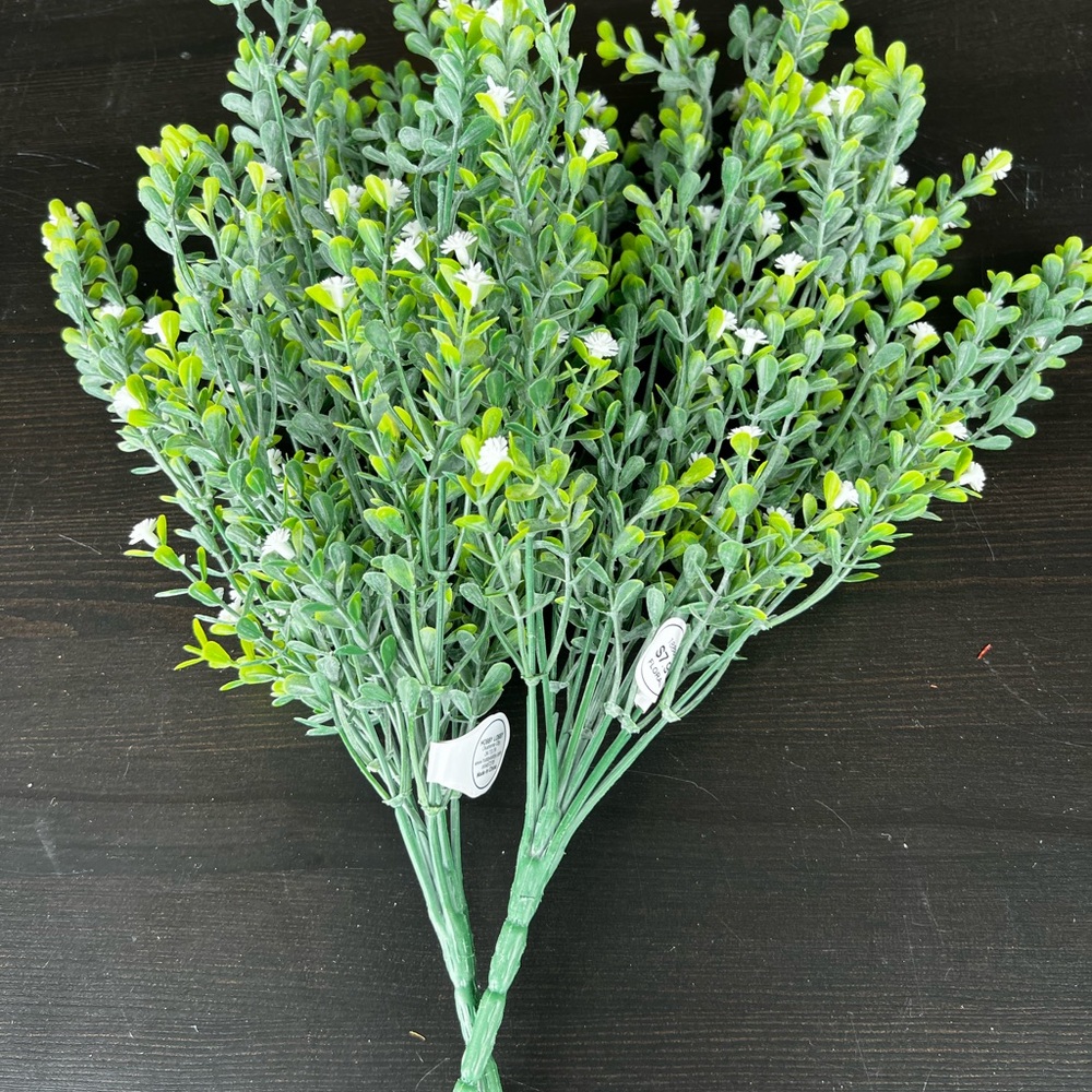Green Artificial Boxwood Spray - Home Accents